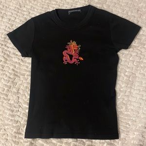 Brandy Melville Dragon Crop Top